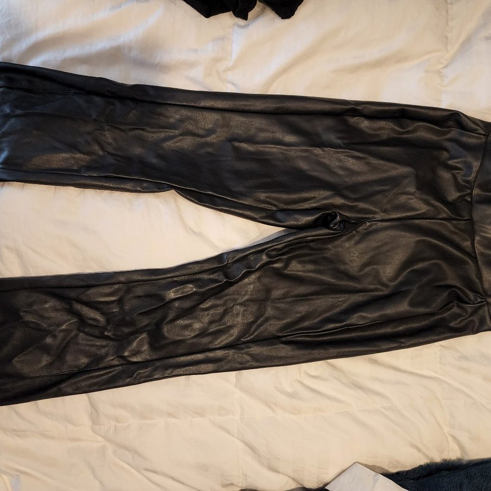 CAVALINI LARGE BLACK FAUX LEATHER